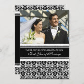 ブラックフォト1周年記念パーティの招待状 招待状 (正面/裏面)