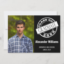 ブラックフォモダント卒業パーティー 招待状