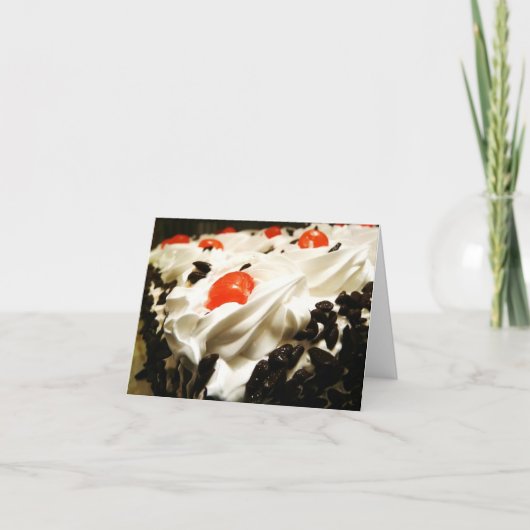 ブラックフォレストのケーキ カード (正面)