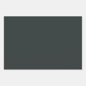 ブラックフォレストグリーン無地のカラー ラッピングペーパーシート (正面3)