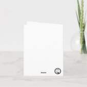 ブラックフォレストケーキグリーティングカード カード (裏面)