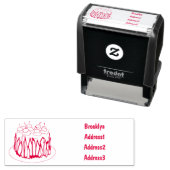 ブラックフォレストケーキ漫画イラストレーション セルフインキングスタンプ (インサイチュ)