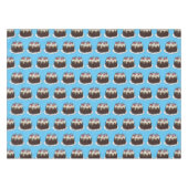 ブラックフォレストケーキ漫画イラストレーション テーブルクロス (正面(横))