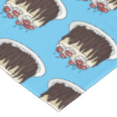 ブラックフォレストケーキ漫画イラストレーション テーブルクロス (アングル)