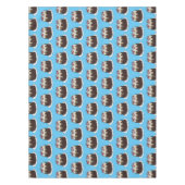 ブラックフォレストケーキ漫画イラストレーション テーブルクロス (正面)