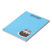 ブラックフォレストケーキ漫画イラストレーション ノートパッド (回転)