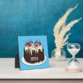 ブラックフォレストケーキ漫画イラストレーション フォトプラーク (インサイチュ)