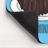 ブラックフォレストケーキ漫画イラストレーション マウスパッド (コーナー)