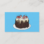 ブラックフォレストケーキ漫画イラストレーション 名刺 (裏面)