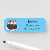 ブラックフォレストケーキ漫画イラストレーション 名札 (インサイチュ)