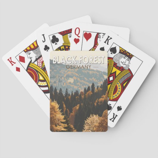 ブラックフォレストドイツトラベルアートヴィンテージ トランプ (裏面)