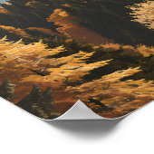 ブラックフォレストドイツトラベルアートヴィンテージ ポスター (角)