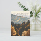 ブラックフォレストドイツトラベルアートヴィンテージ ポストカード (スタンド正面)