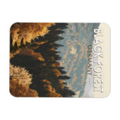 ブラックフォレストドイツトラベルアートヴィンテージ マグネット (横)