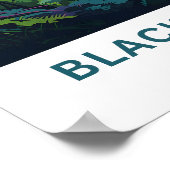 ブラックフォレストドイツトラベルプリント ポスター (角)