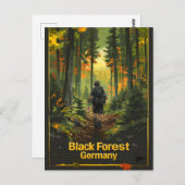 ブラックフォレストドイツハイキング ポストカード (正面/裏面)