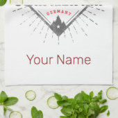 ブラックフォレストバーデンヴュルテンベルグドイツヴィンテージ キッチンタオル (折り畳み)