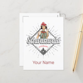 ブラックフォレストバーデンヴュルテンベルグドイツヴィンテージ シーズンポストカード