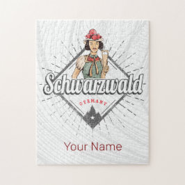 ブラックフォレストバーデンヴュルテンベルグドイツヴィンテージ ジグソーパズル