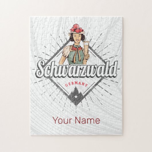 ブラックフォレストバーデンヴュルテンベルグドイツヴィンテージ ジグソーパズル (縦)