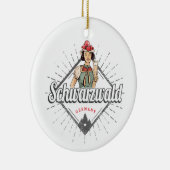 ブラックフォレストバーデンヴュルテンベルグドイツヴィンテージ セラミックオーナメント (右)