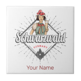 ブラックフォレストバーデンヴュルテンベルグドイツヴィンテージ タイル