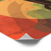 ブラックフォレストヴィンテージ旅行ポスター。 ポスター (角)