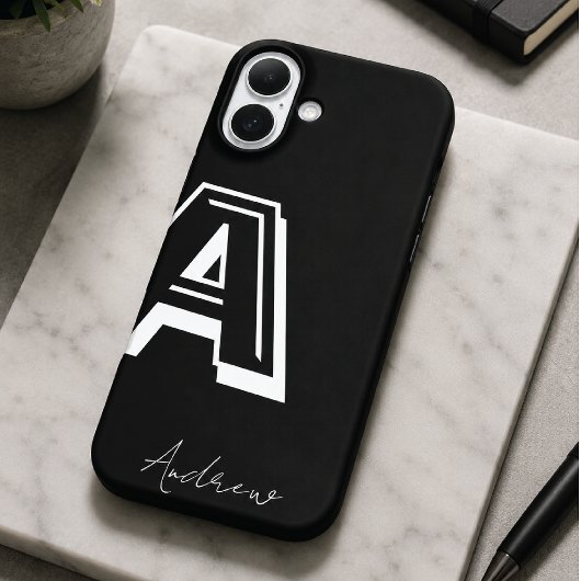 ブラックフォンケース - 名前入り Case-Mate iPhoneケース