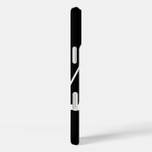 ブラックフォンケース - 名前入り Case-Mate iPhoneケース (裏面 / 右)