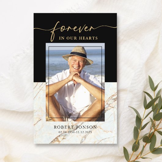 ブラックフォーエバーインズハート記念祈りの言葉カード