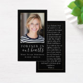 ブラックフォーエバーハートメモリアルカード (デスク)