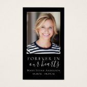 ブラックフォーエバーハートメモリアルカード (正面)