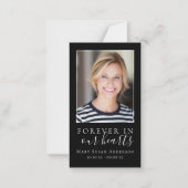 ブラックフォーエバーハートメモリアルカード ノートカード (正面)