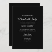 ブラックフォーエバーラブバチェロレッテ招待状 招待状 (正面/裏面)
