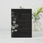 ブラックフォーマルユミニマルーカリ結婚の詳細 エンクロージャーカード (スタンド正面)