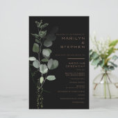 ブラックフォーマルユミニマルーカリ結婚式 プログラム (スタンド正面)