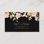 ブラックフォーマル王室のフローラ結婚のウェブサイト エンクロージャーカード (正面)