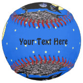 ブラックフクロウビッグブルーアイズツリームーンスターズ ソフトボール (正面)