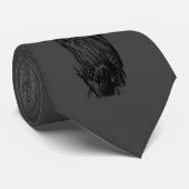 ブラックフクロウ |ネックタイ |木炭と黒 ネクタイ (ロール)