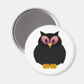 ブラックフクロウ マグネット (正面/裏面)