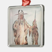 ブラックフットのインドのPe Toh小便キス、ワシの肋骨 メタルオーナメント (左)