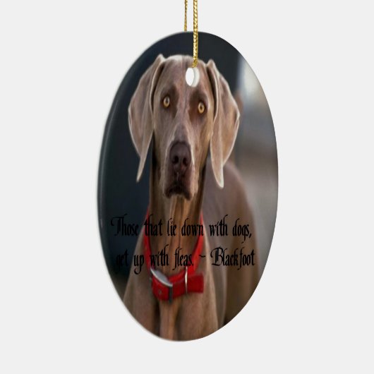 ブラックフットの引用文のアメリカインディアンの諺 セラミックオーナメント (右)