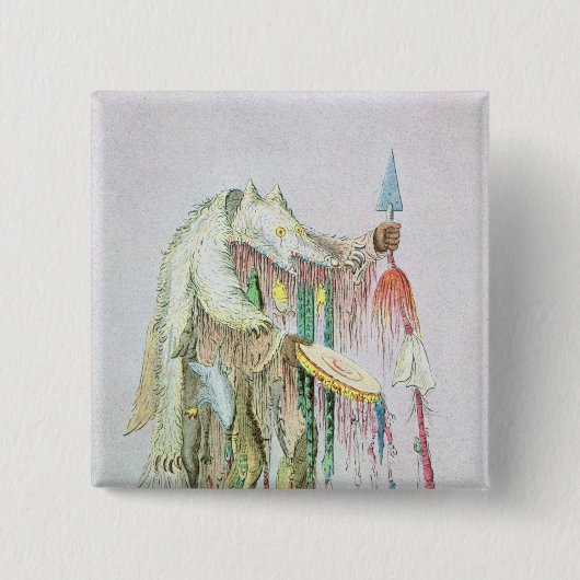 ブラックフットの祈祷師 缶バッジ (正面)