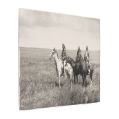 ブラックフットの首長三人ポスター メタルプリント (アングル)