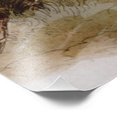 ブラックフットインディアンオンアラビアンホース追跡中 フォトプリント            (角)