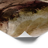 ブラックフットインディアンオンアラビアンホース追跡中 ポスター (コーナー)