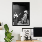 ブラックフットインディアン1909 ポスター (ホームオフィス)