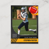 ブラックフットボールトレーディングカード スポーツプレーヤー写真 コーリングカード (正面)