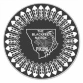 ブラックフット国旗 シール (正面)