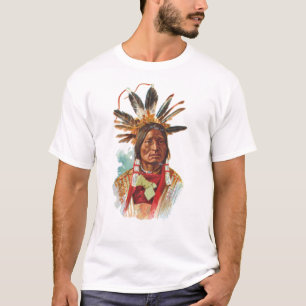ブラックフット族のスー族の責任者: 多くの角 Tシャツ
